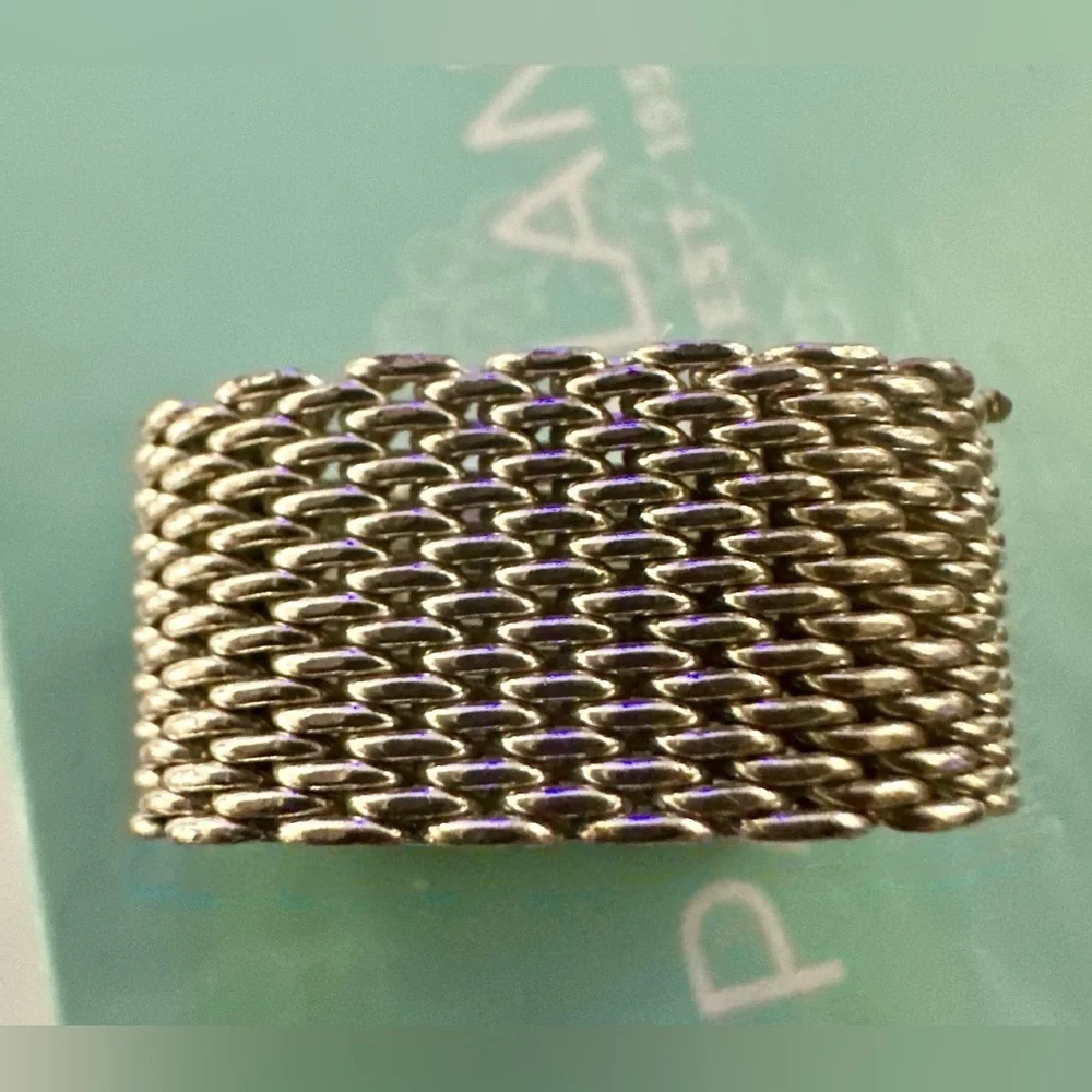 Sterling Silver Mesh Ring